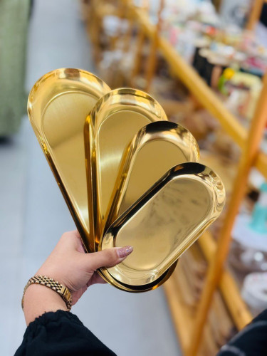 سینی دکوراتیو طلایی