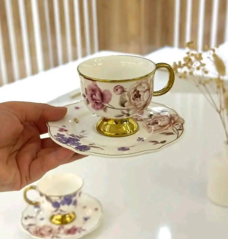 ست قهوه خوری گلدار