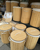 سبد لباس حصیری لاندری
