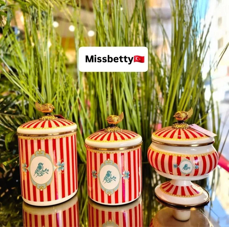 ست بانکه ۳تایی لعابی missbetty ترکیه🇹🇷